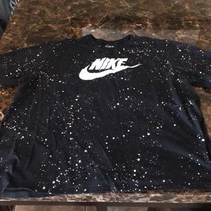 Nike athletic cut tee with splatter effect